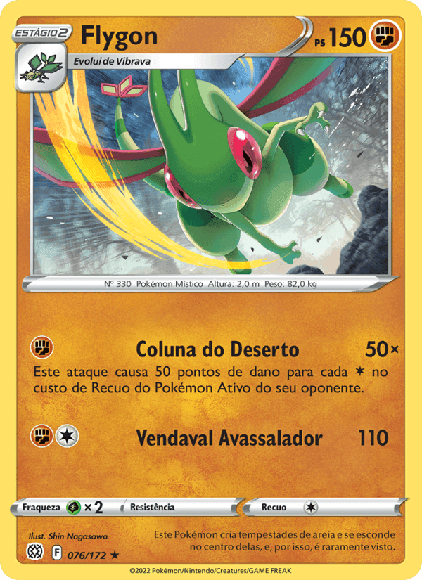 Flygon, carta 076 de Astros Cintilantes