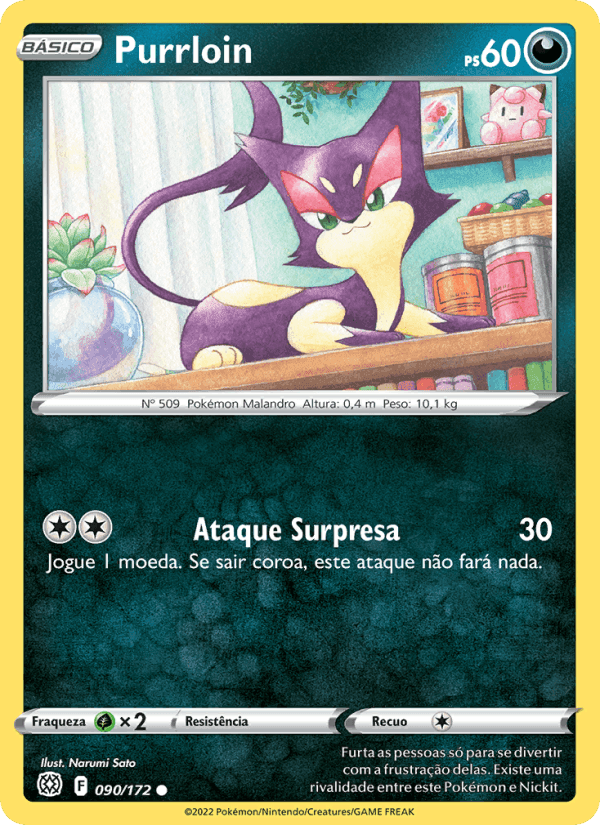 Purrloin, carta 090 de Astros Cintilantes