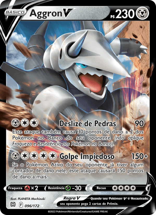 Aggron V, carta 096 de Astros Cintilantes