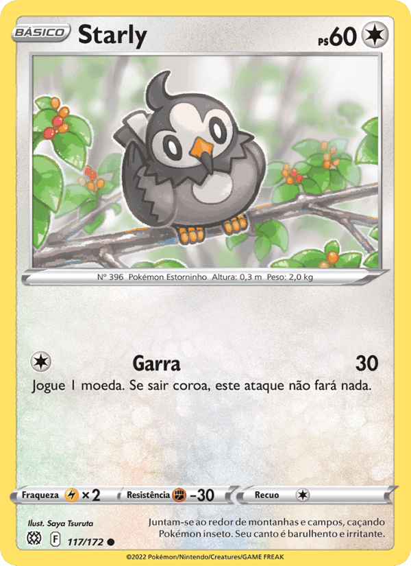 Starly, carta 117 de Astros Cintilantes