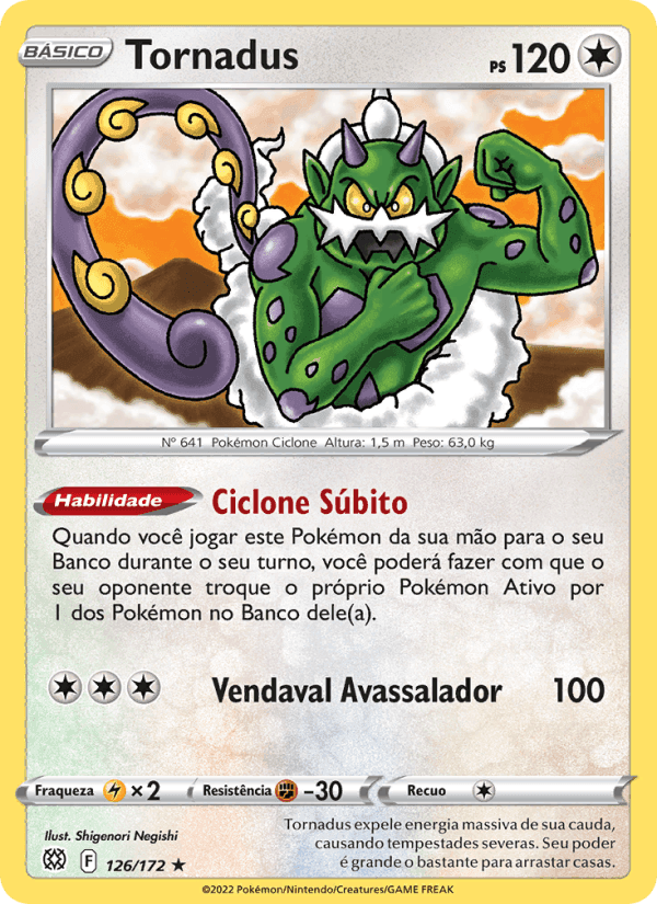 Tornadus, carta 126 de Astros Cintilantes