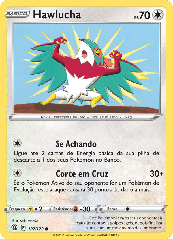 Hawlucha, carta 127 de Astros Cintilantes