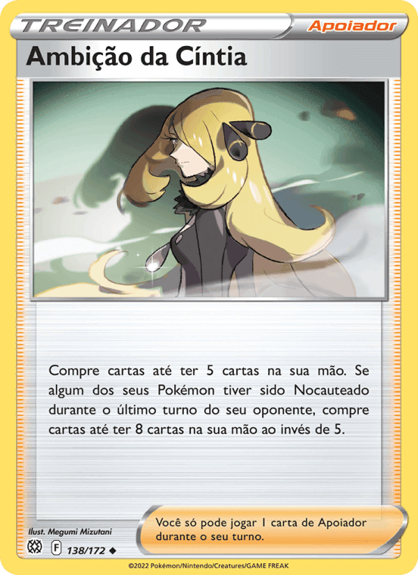 Ambição da Cíntia, card 138 from Astros Cintilantes