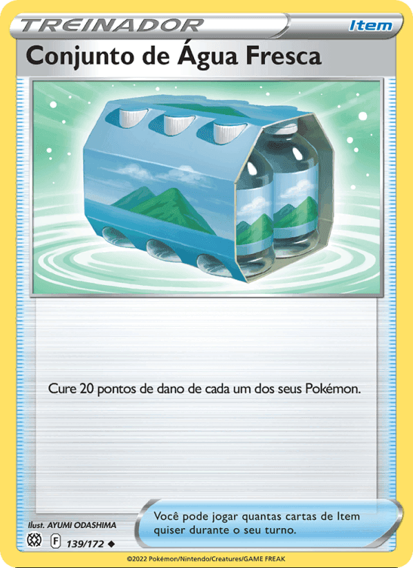 Conjunto de Água Fresca, card 139 from Astros Cintilantes