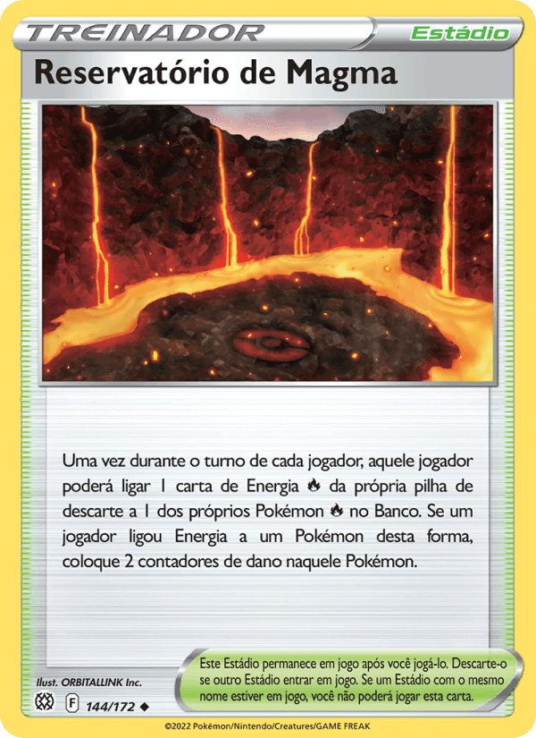 Reservatório de Magma, carta 144 di Astros Cintilantes