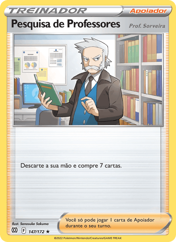 Pesquisa de Professores, carta 147 de Astros Cintilantes