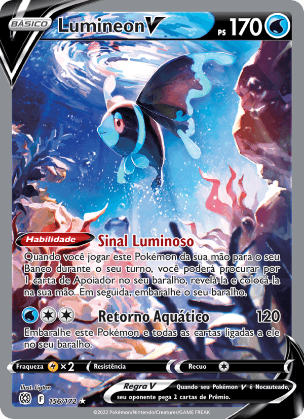 Lumineon V, carta 156 de Astros Cintilantes