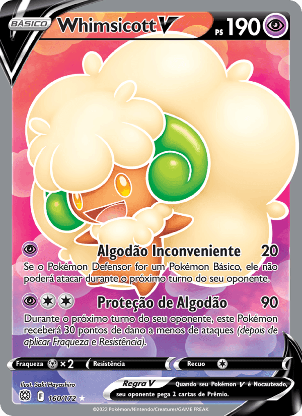 Whimsicott V, carta 160 de Astros Cintilantes