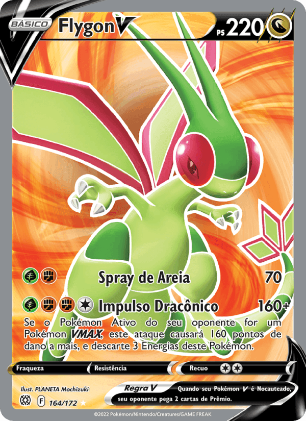 Flygon V, carta 164 de Astros Cintilantes