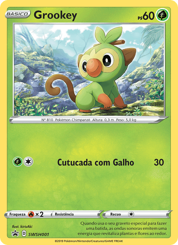 Grookey, carte SWSH001 de ESES Promos