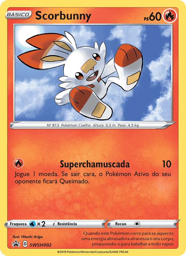 Scorbunny, carta SWSH002 de ESES Promos