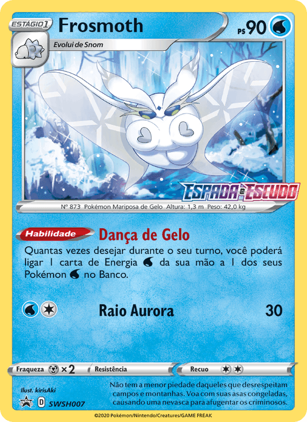 Frosmoth, carta SWSH007 di ESES Promos