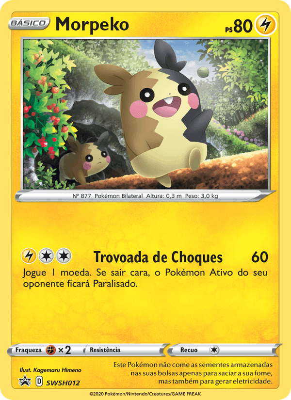 Morpeko, card SWSH012 from ESES Promos