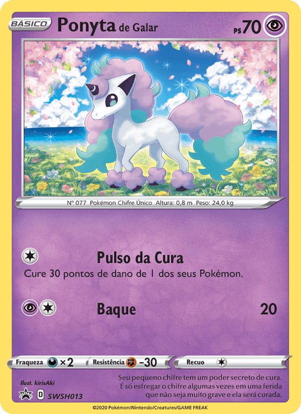 Ponyta de Galar, carta SWSH013 de ESES Promos