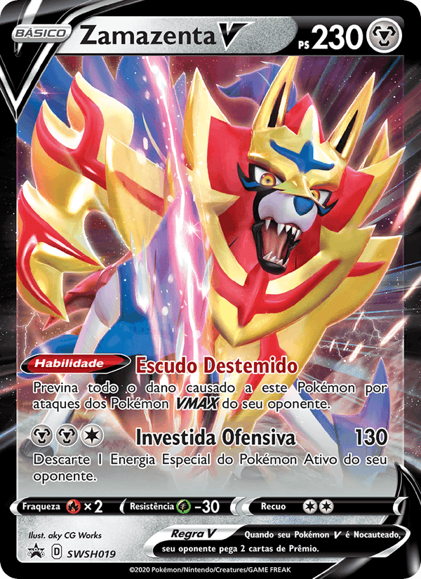 Zamazenta V, carta SWSH019 di ESES Promos