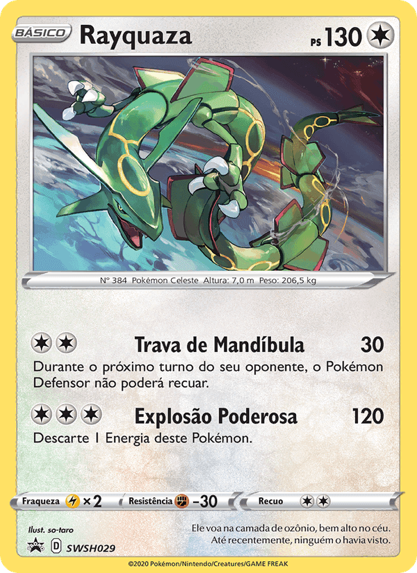 Rayquaza, carta SWSH029 di ESES Promos