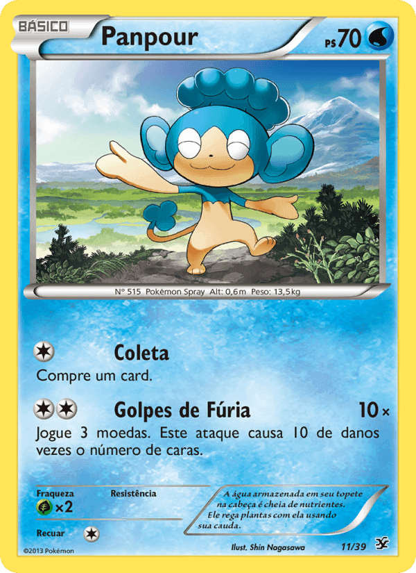 Panpour, carta 11 de Conjunto para Iniciantes Kalos