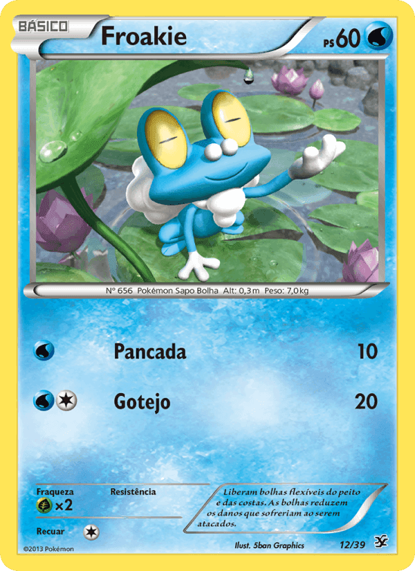 Froakie, carta 12 de Conjunto para Iniciantes Kalos