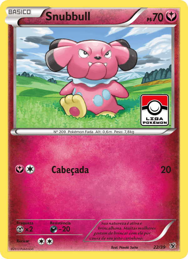 Snubbull, carte 22 de Conjunto para Iniciantes Kalos