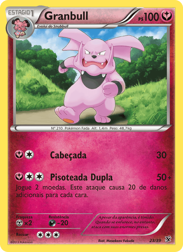 Granbull, carta 23 de Conjunto para Iniciantes Kalos