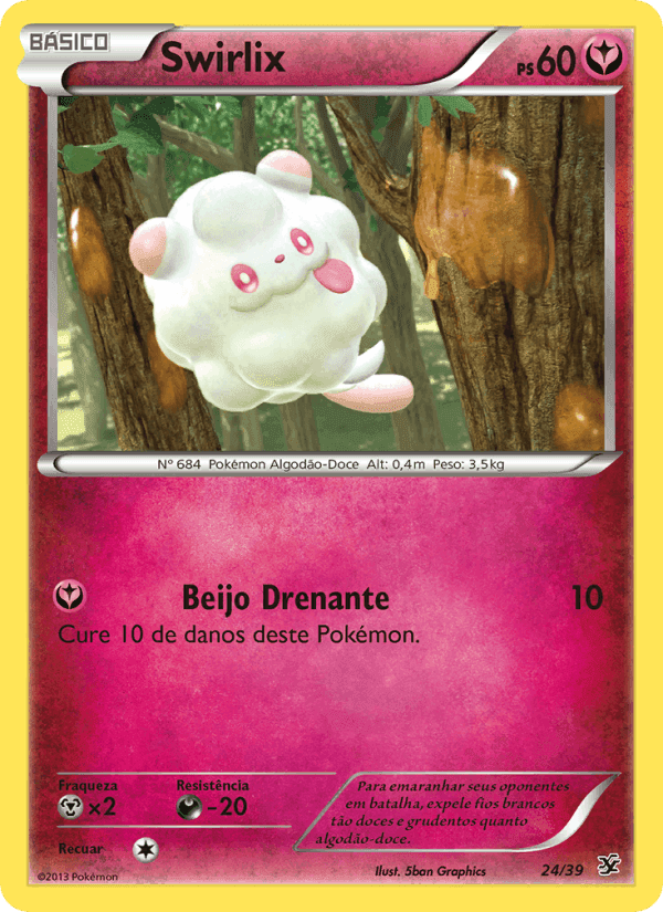 Swirlix, carta 24 de Conjunto para Iniciantes Kalos