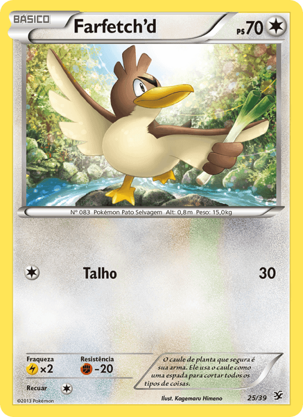 Farfetch'd, carta 25 de Conjunto para Iniciantes Kalos