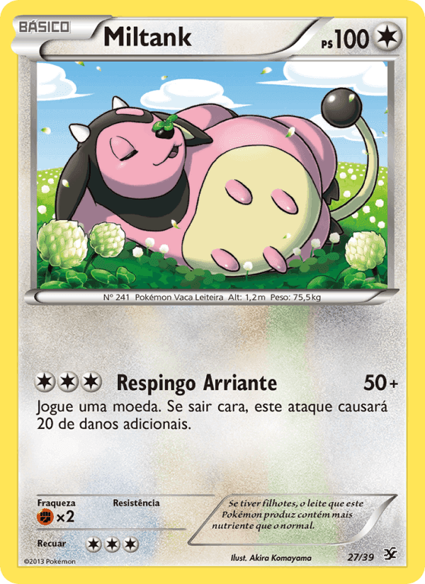 Miltank, carta 27 de Conjunto para Iniciantes Kalos