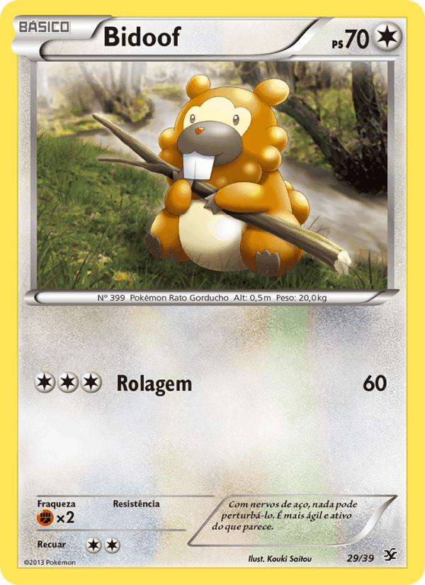 Bidoof, carta 29 de Conjunto para Iniciantes Kalos