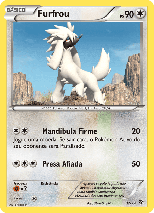 Furfrou, carta 32 de Conjunto para Iniciantes Kalos