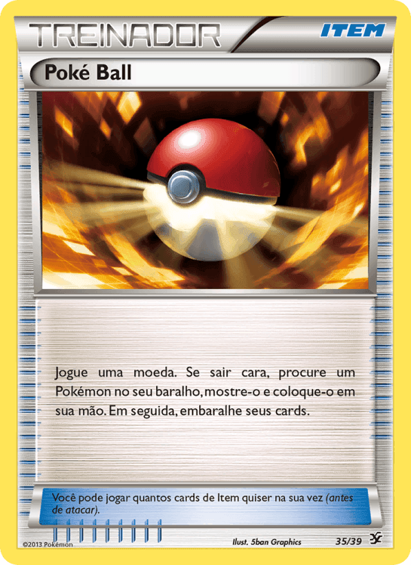 Poké Ball, carta 35 de Conjunto para Iniciantes Kalos