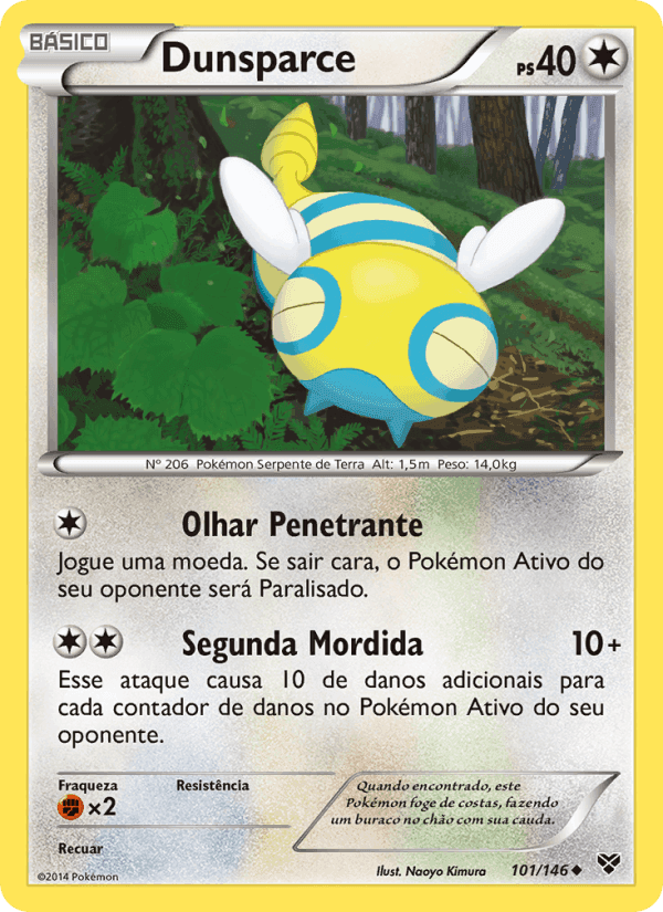 Dunsparce, carta 101 de XY
