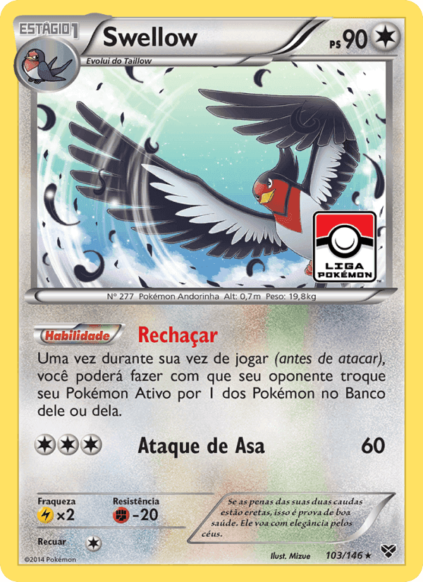Taillow, card 102 from XY