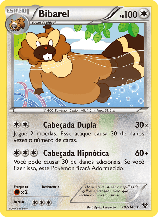 Bibarel, card 107 from XY