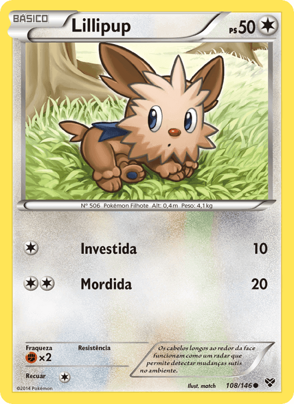 Lillipup, carta 108 de XY
