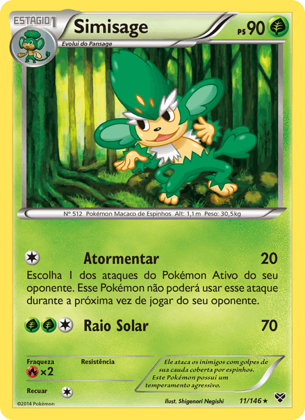 Simisage, carta 11 de XY