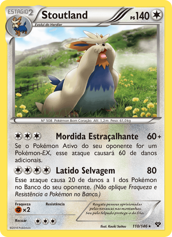 Stoutland, carta 110 de XY