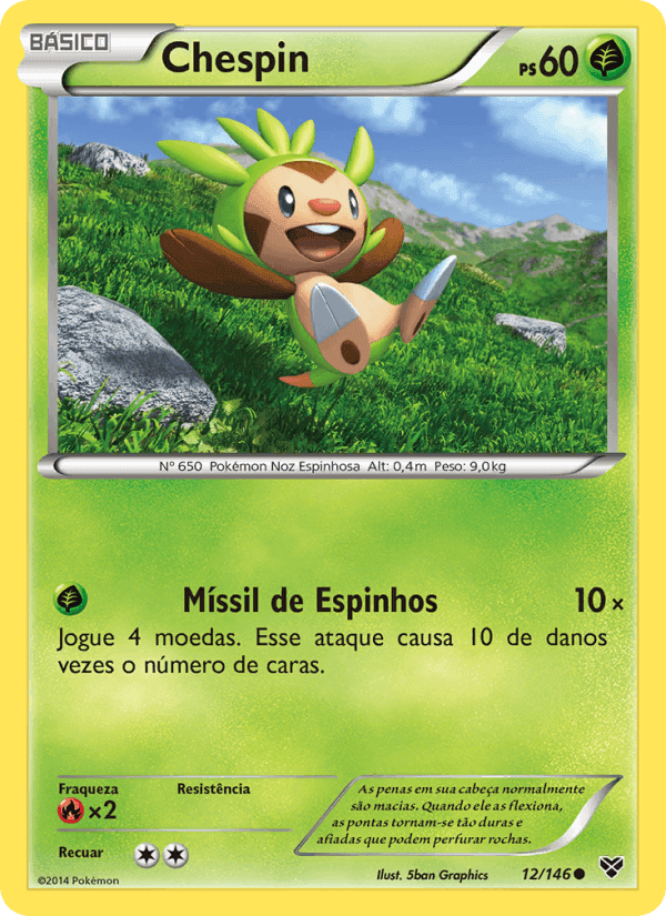 Chespin, carta 12 de XY