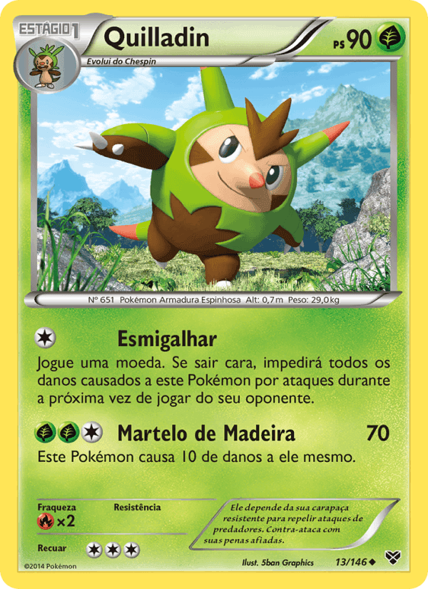 Quilladin, carta 13 de XY