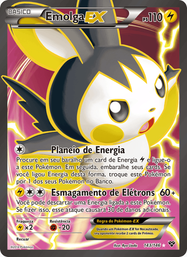 Emolga EX, carta 143 de XY