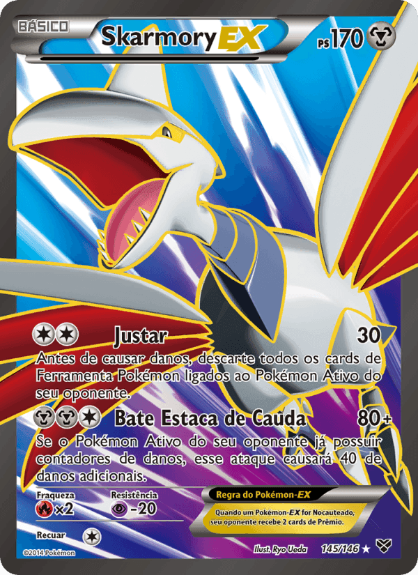 Skarmory EX, carta 145 de XY