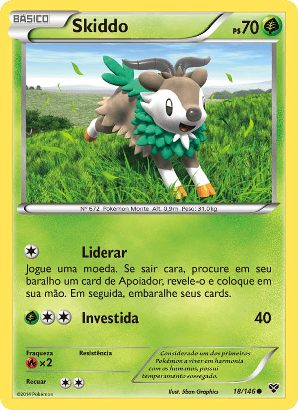Skiddo, carta 18 de XY