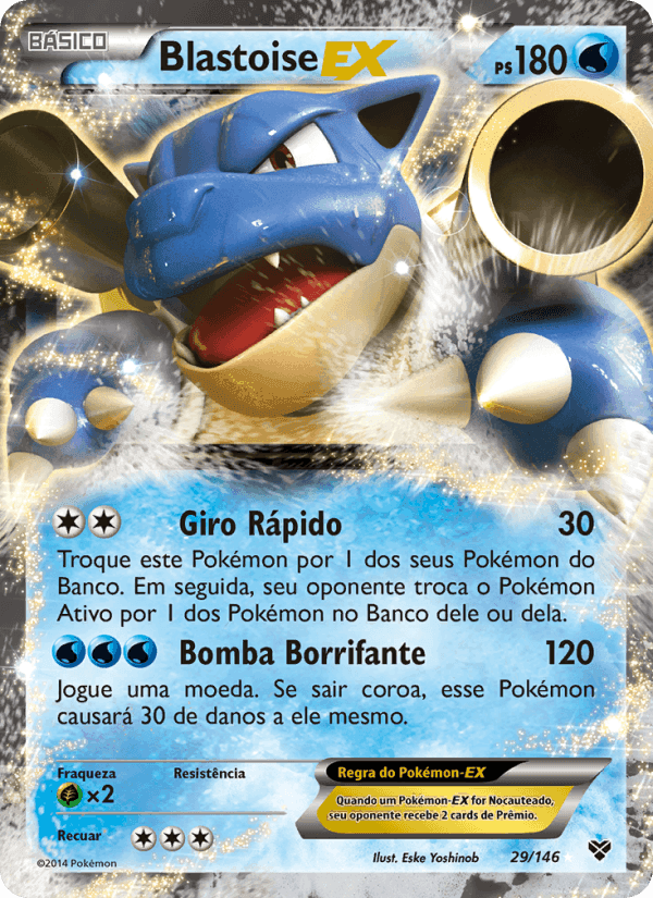 Blastoise EX, carta 29 de XY