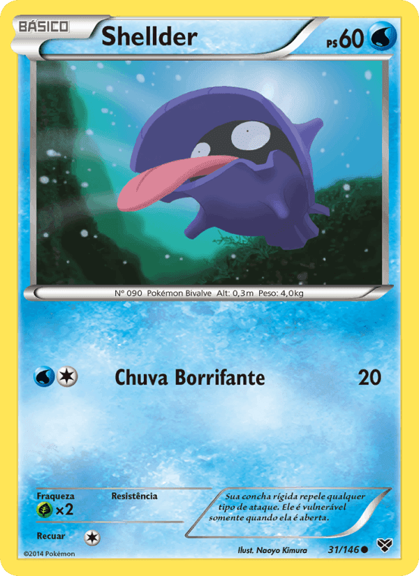 Shellder, carta 31 de XY