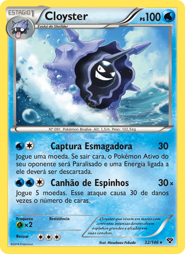 Cloyster, carta 32 de XY