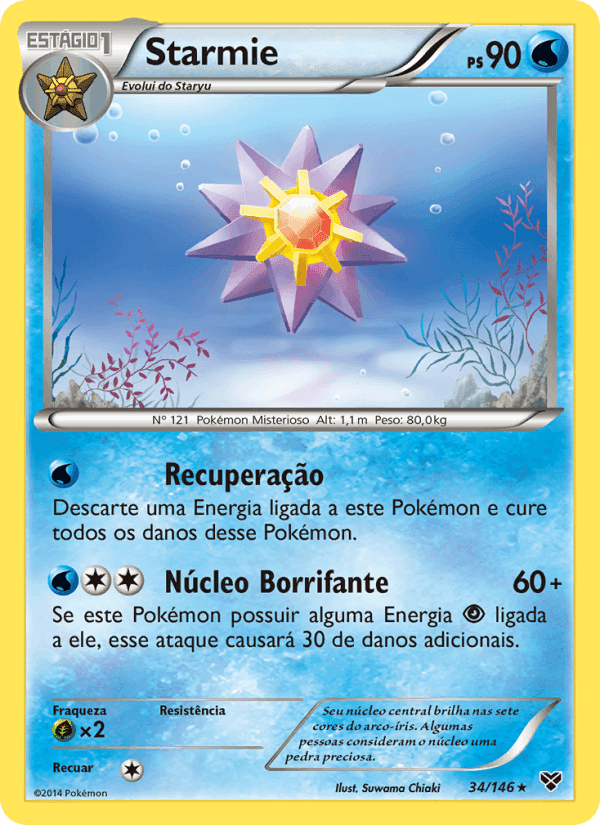 Starmie, carta 34 de XY