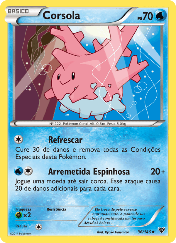 Corsola, carta 36 de XY