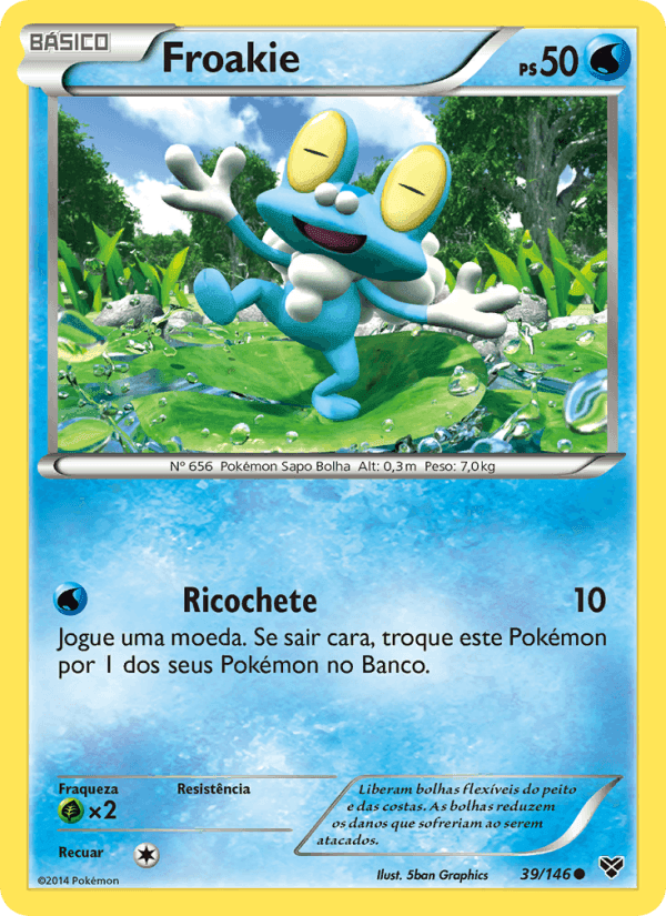 Froakie, carta 39 de XY