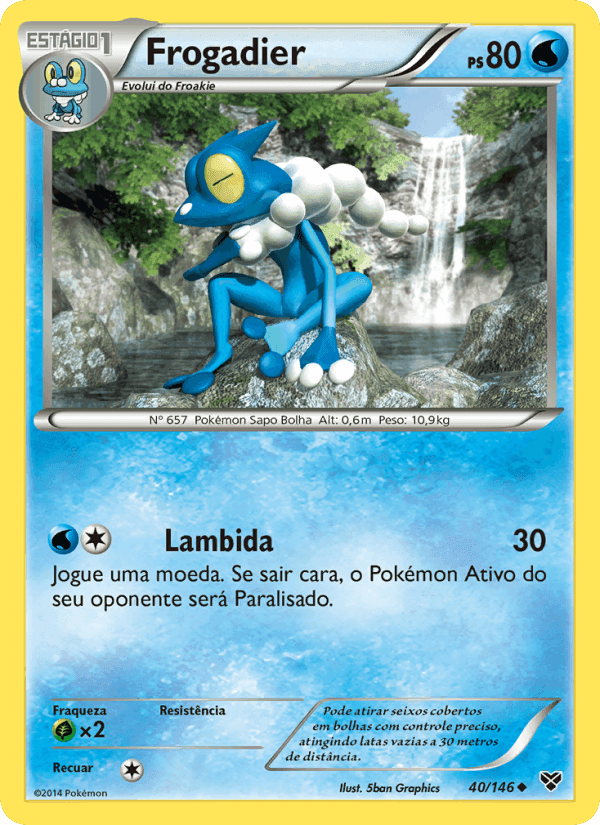 Frogadier, carta 40 di XY