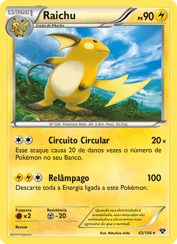 Raichu, carta 43 de XY