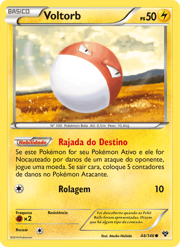 Voltorb, card 44 from XY